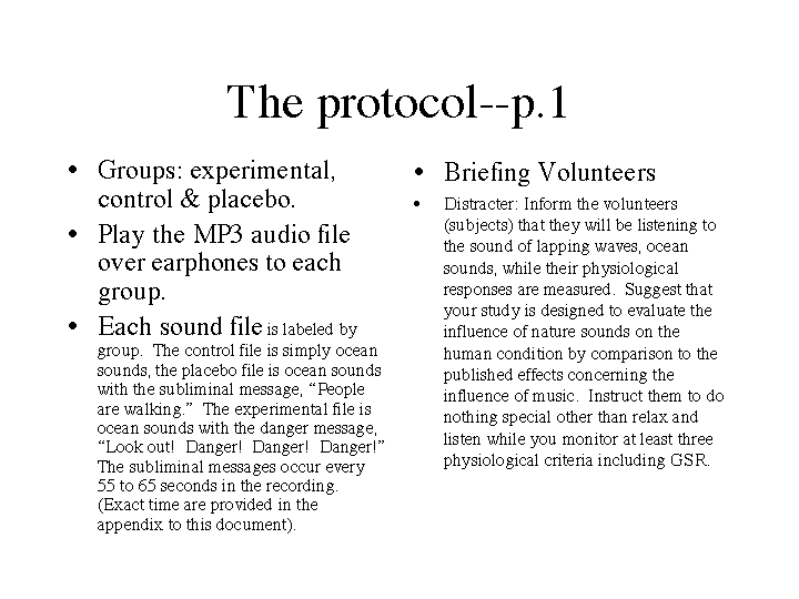 The Protocol Part 1